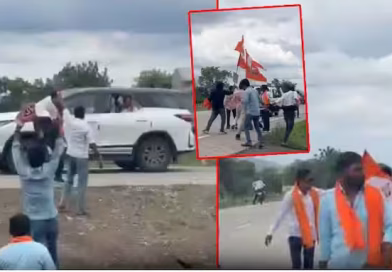 श्रीकांत शिंदे यांच्या ताफ्याला नांदेडमध्ये काळे झेंडे